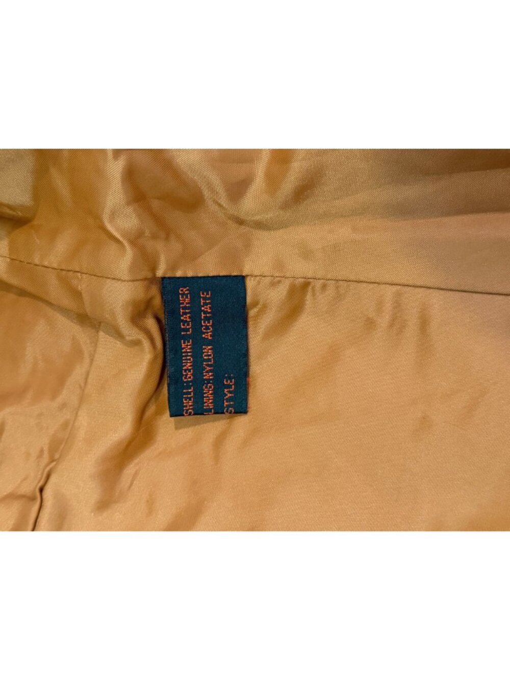 Vtg Wilsons Leather Belted Jacket Camel Brown Sz 8 - Picture 8 of 12